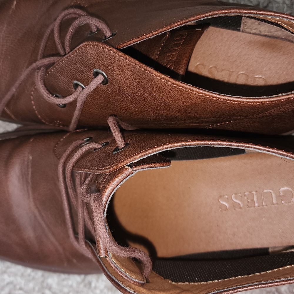 Guess Brown Suede Oxford Derbys